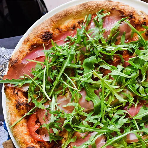 Cibo Prosciutto Arugula Pizza